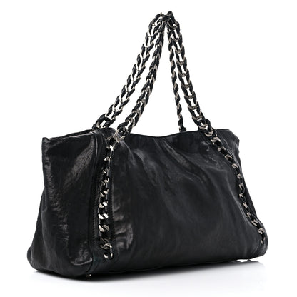Chanel Glazed Calfskin East West Modern Chain Tote Black 3 of 15