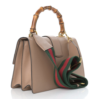Gucci Calfskin Bamboo Web Medium Dionysus Top Handle Bag Camelia Bright Evergreen Hibiscus Red 3 of 10