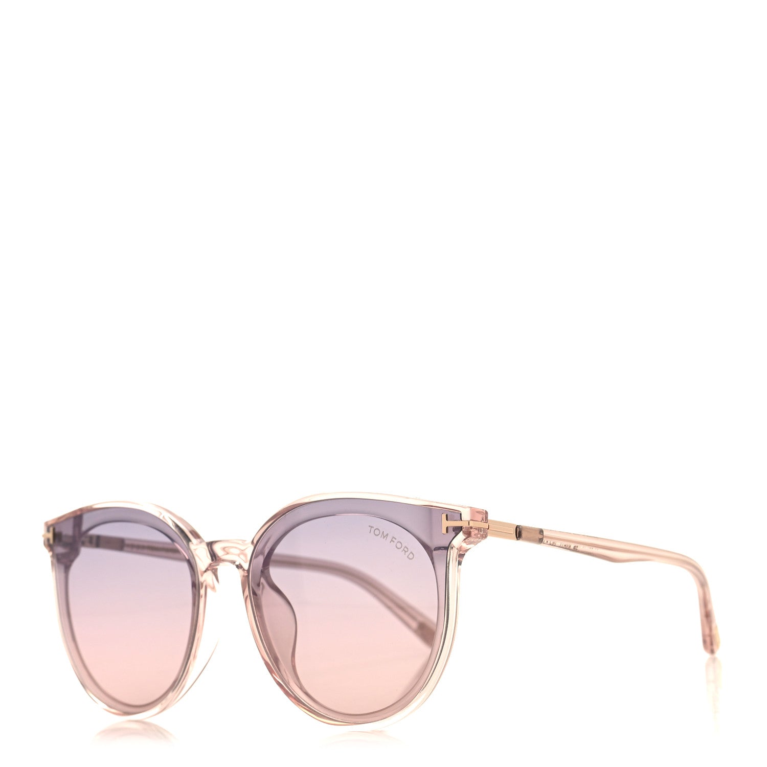 Tom Ford Acetate Round Eye Sunglasses TF807-K Pink 1 of 8