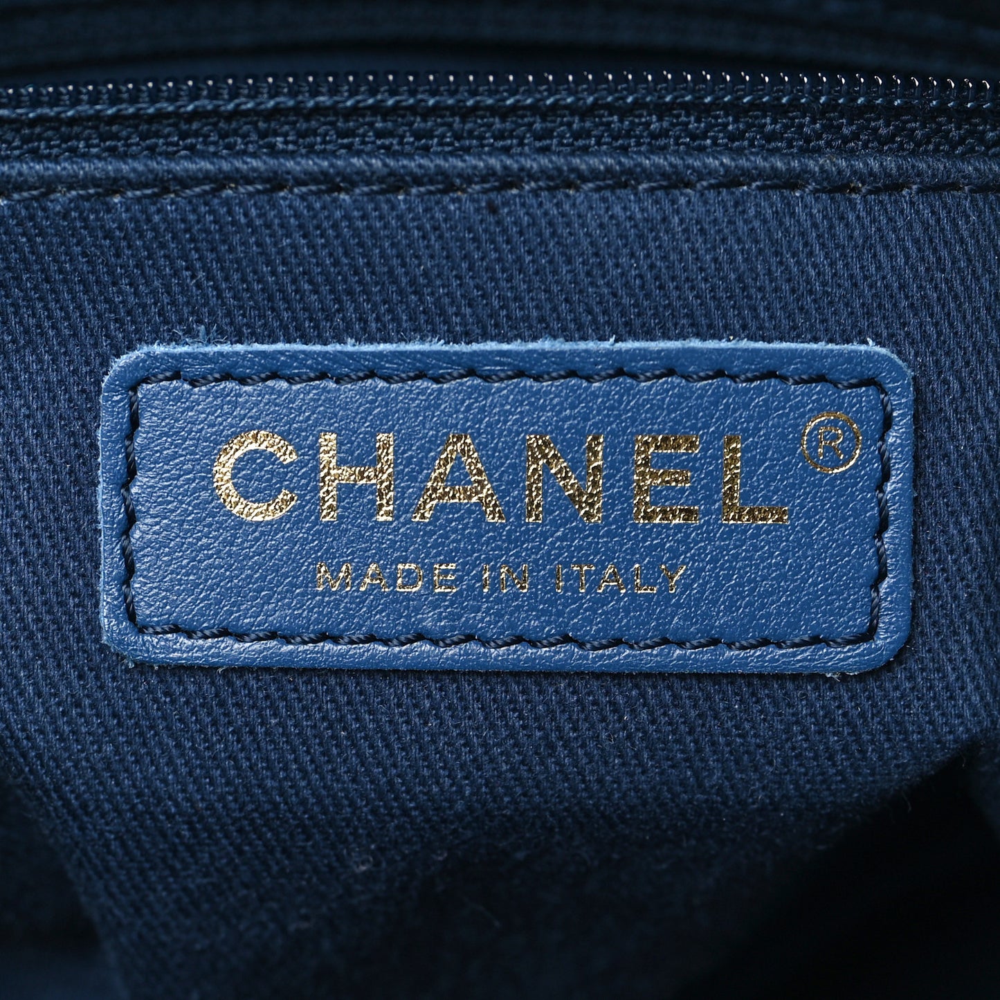 Denim Quilted CC Denim Trip Bowling Bag Blue