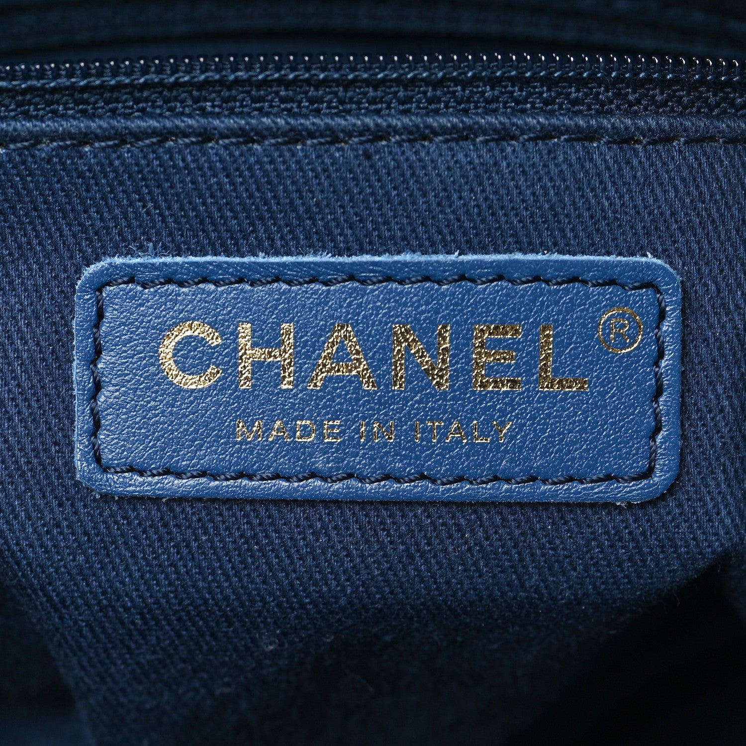 Chanel Denim Quilted CC Denim Trip Bowling Bag Blue 6 of 9
