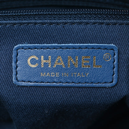 Chanel Denim Quilted CC Denim Trip Bowling Bag Blue 6 of 9