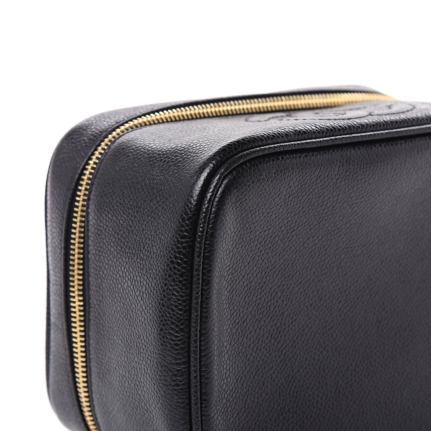 Chanel Caviar Vanity Cosmetic Case Black 8 of 10