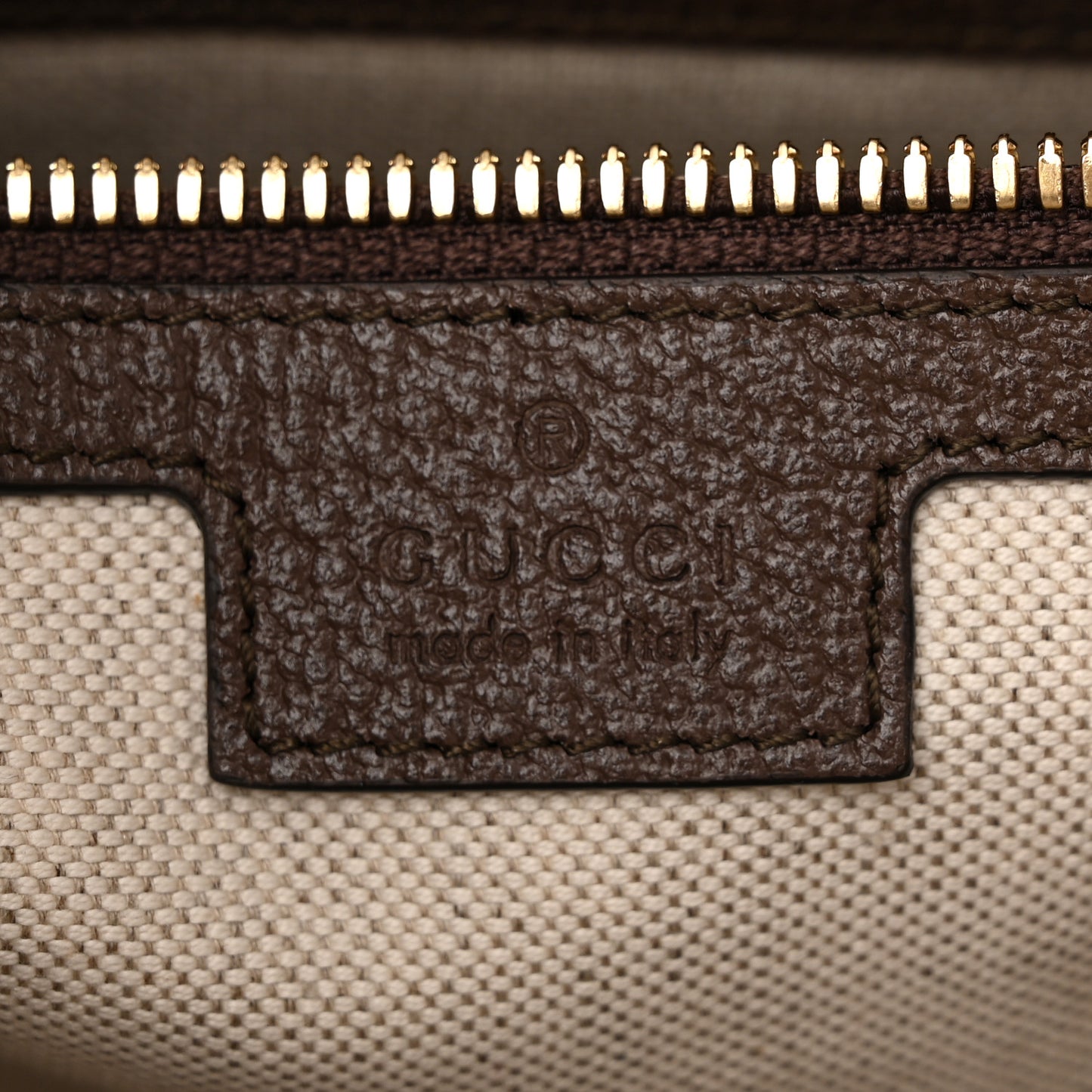Monogram Jumbo GG Textured Dollar Calfskin Web Wristlet Messenger Bag Camel Ebony New Acero