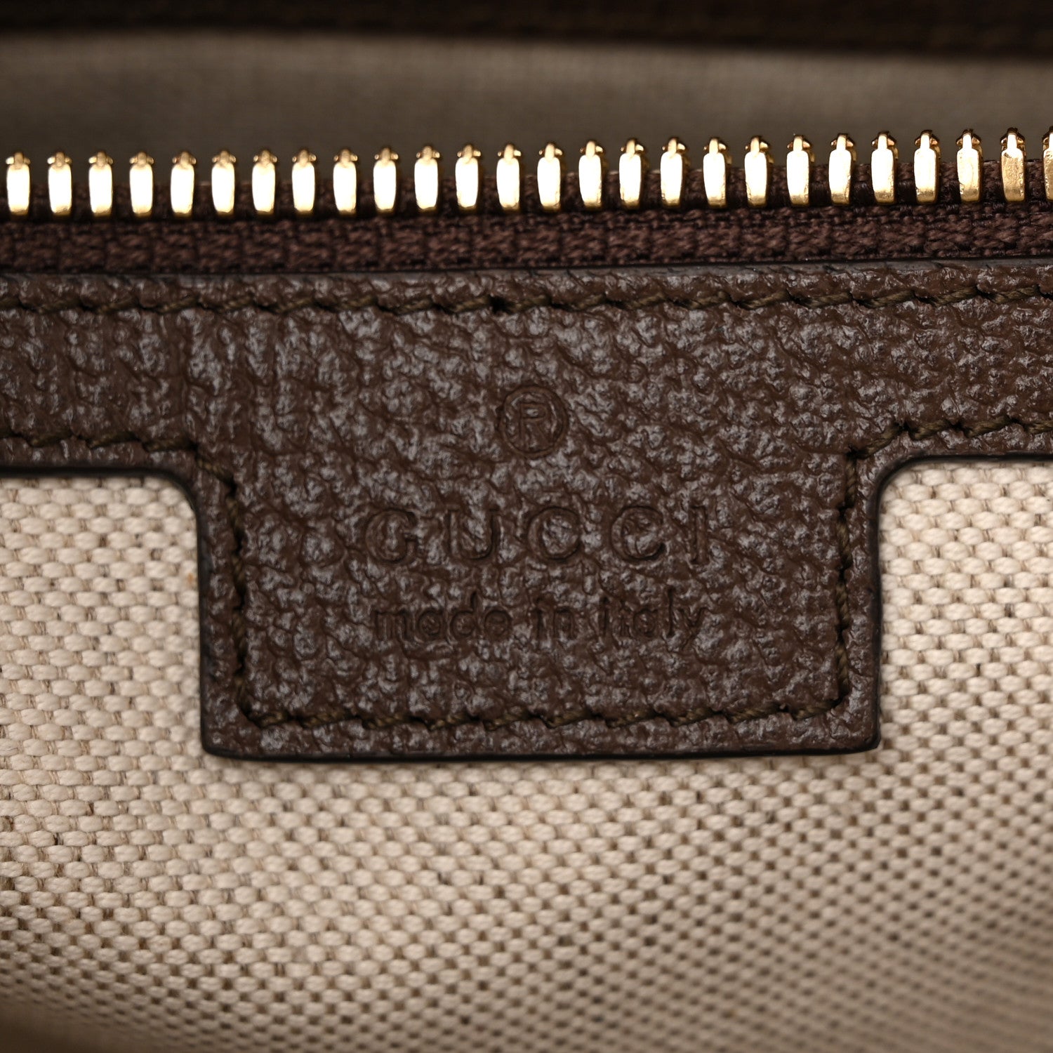 Gucci Monogram Jumbo GG Textured Dollar Calfskin Web Wristlet Messenger Bag Camel Ebony New Acero 6 of 11