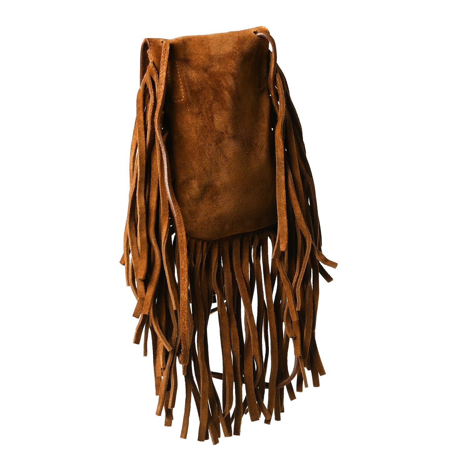 Saint Laurent Suede Fringe Toy Monogram Anita Crossbody Bag Light Ocre 2 of 6