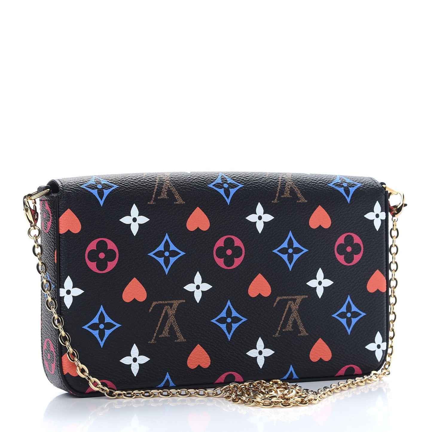Game On Felicie Chain Wallet Black
