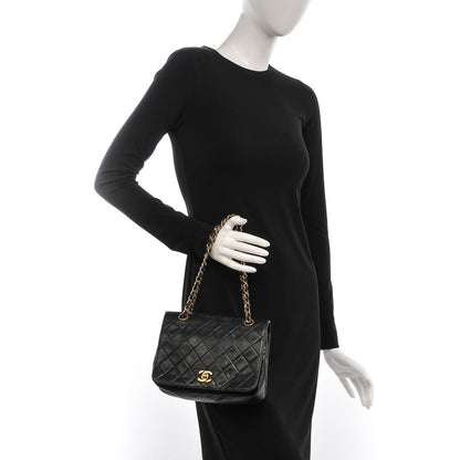 Chanel Lambskin Quilted Small Single Flap Black 2 of 4