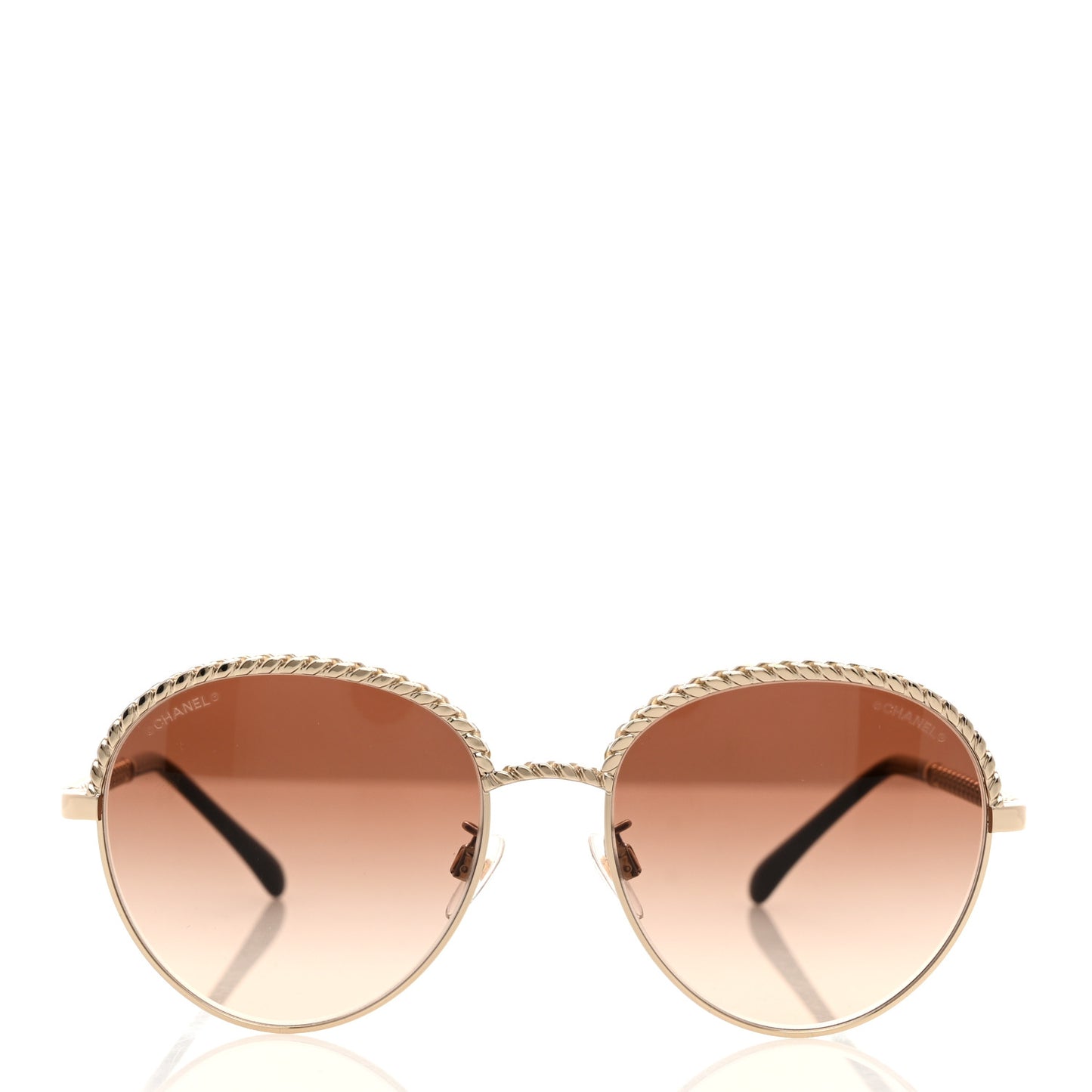 Chain Pantos Sunglasses 4242 Gold Brown