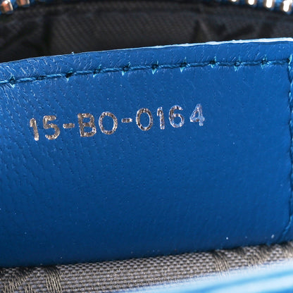 Christian Dior Lambskin Cannage Medium Lady Dior Blue Persan 8 of 15