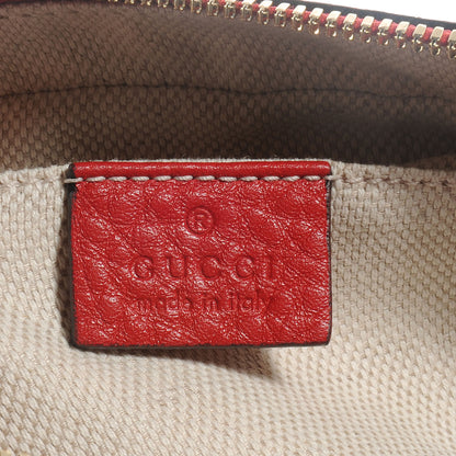 Gucci Pebbled Calfskin Small Soho Disco Bag Vibrant Red 6 of 9