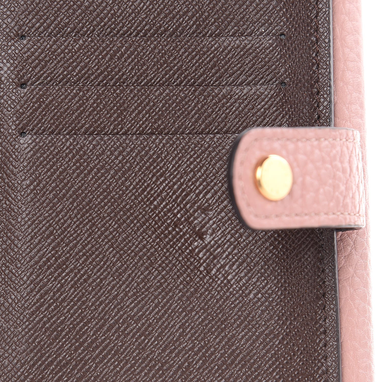 Louis Vuitton Damier Ebene Normandy Compact Wallet Rose Ballerine 8 of 9