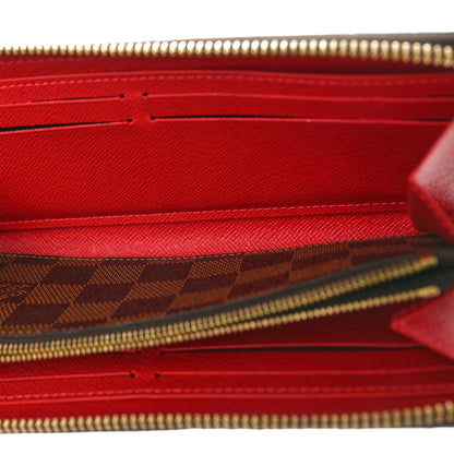 Louis Vuitton Damier Ebene Clemence Wallet Cherry 5 of 7
