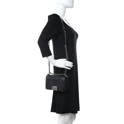 Chanel Lambskin Quilted Small Boy Flap Black 2 of 18