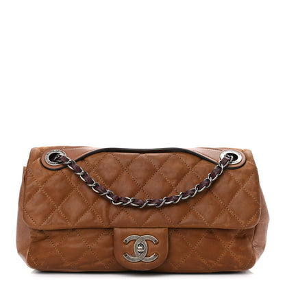 Chanel Iridescent Calfskin Medium In The Mix Flap Light Brown 1 of 12