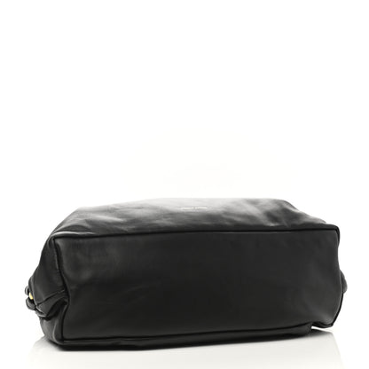 Mansur Gavriel Lambskin Cloud Clutch Black Flamma 4 of 9