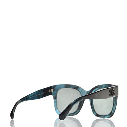 Chanel Acetate Mirror CC Square Fall Sunglasses 5357 Dark Blue 4 of 8