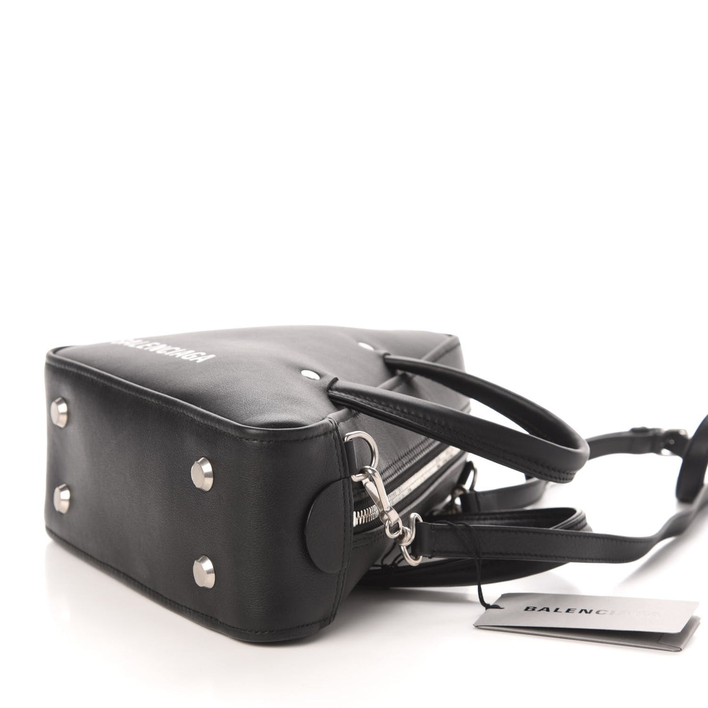 Calfskin S Triangle Duffle Black