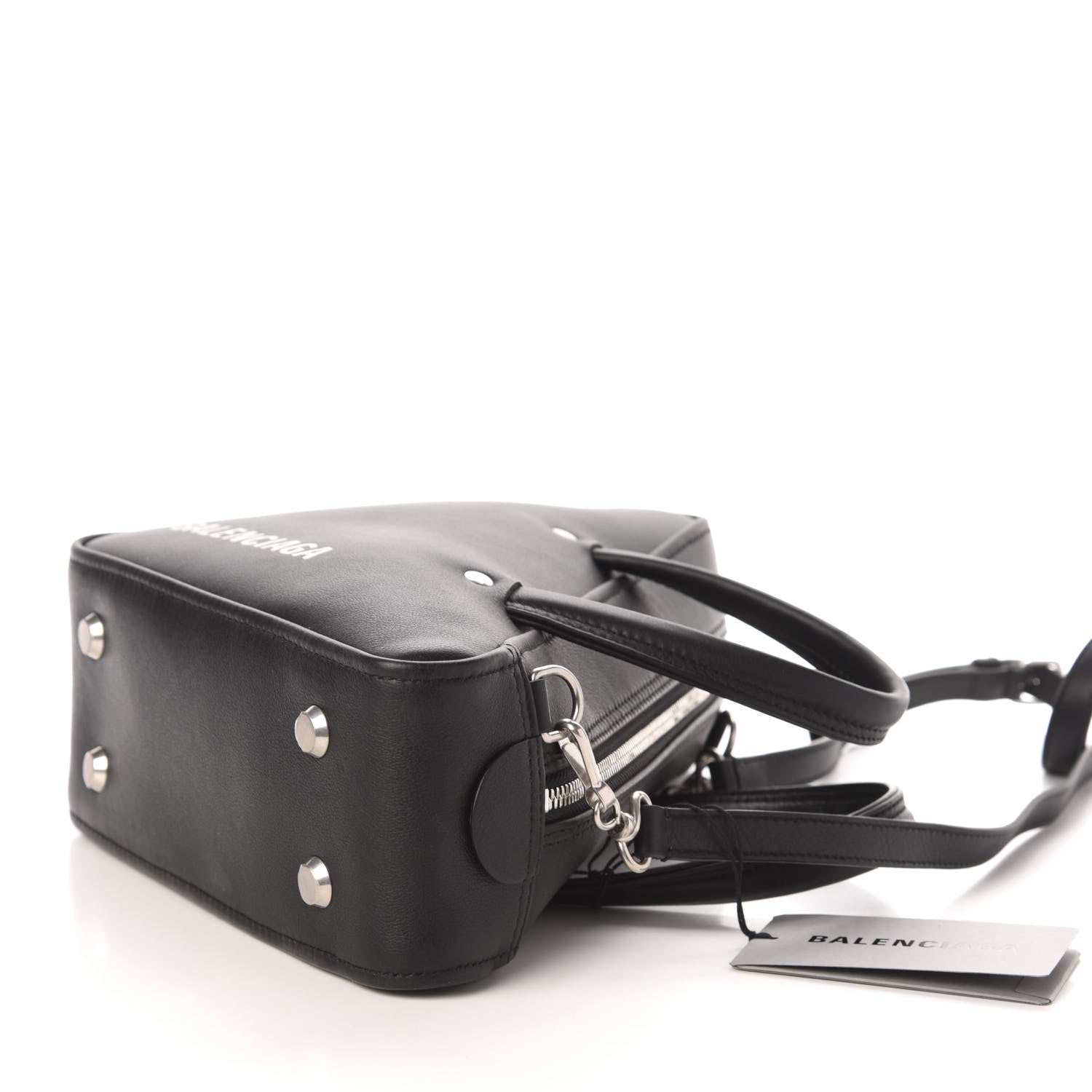 Balenciaga Calfskin S Triangle Duffle Black 8 of 9