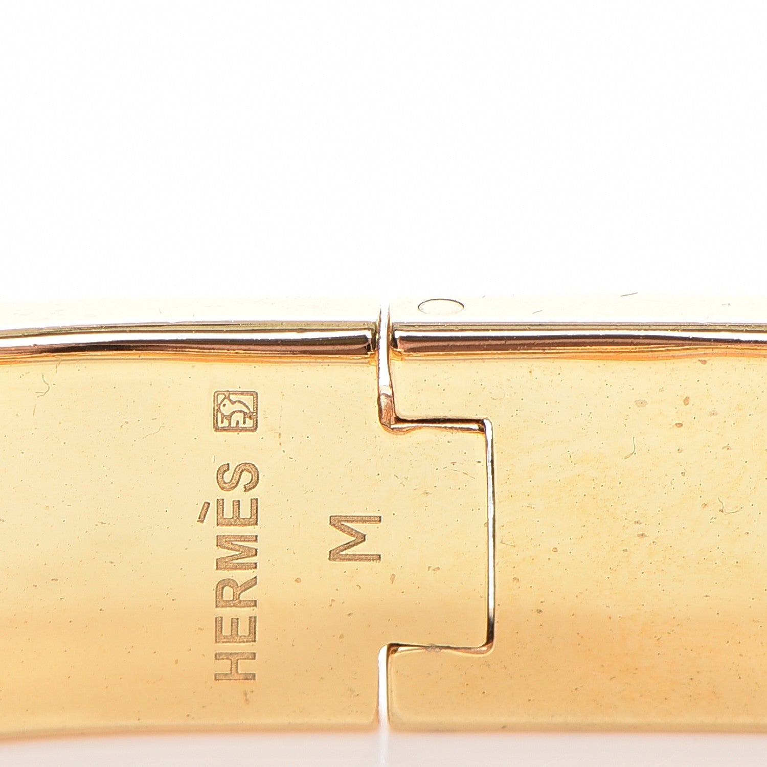 Hermes Enamel Narrow Clic Clac H Bracelet GM Rose Dragee 4 of 5