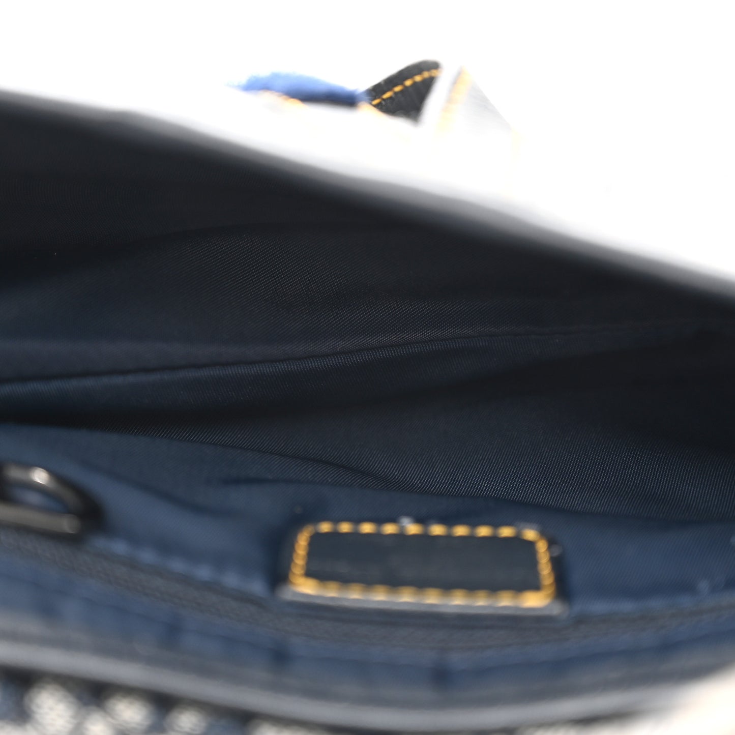 Monogram Saddle Bag Blue