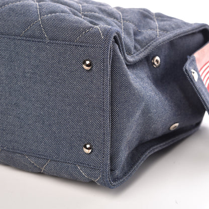 Chanel Denim Quilted CC Bag Blue 9 of 9
