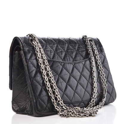 Chanel Aged Calfskin Quilted 2.55 Reissue 225 Flap Black 4 of 11