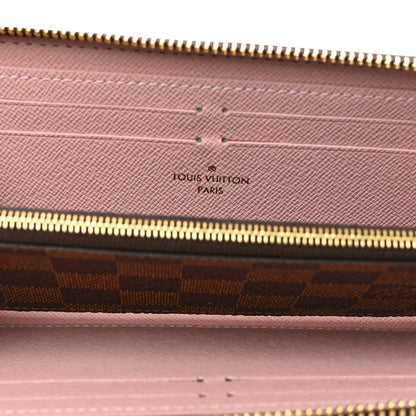 Louis Vuitton Damier Ebene Clemence Wallet Rose Ballerine 5 of 6