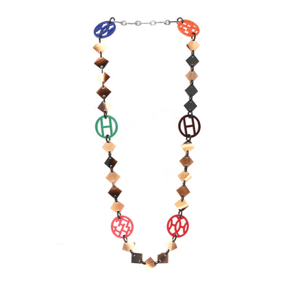 Hermes Buffalo Horn Lacquer Lena Necklace Multicolor 3 of 5