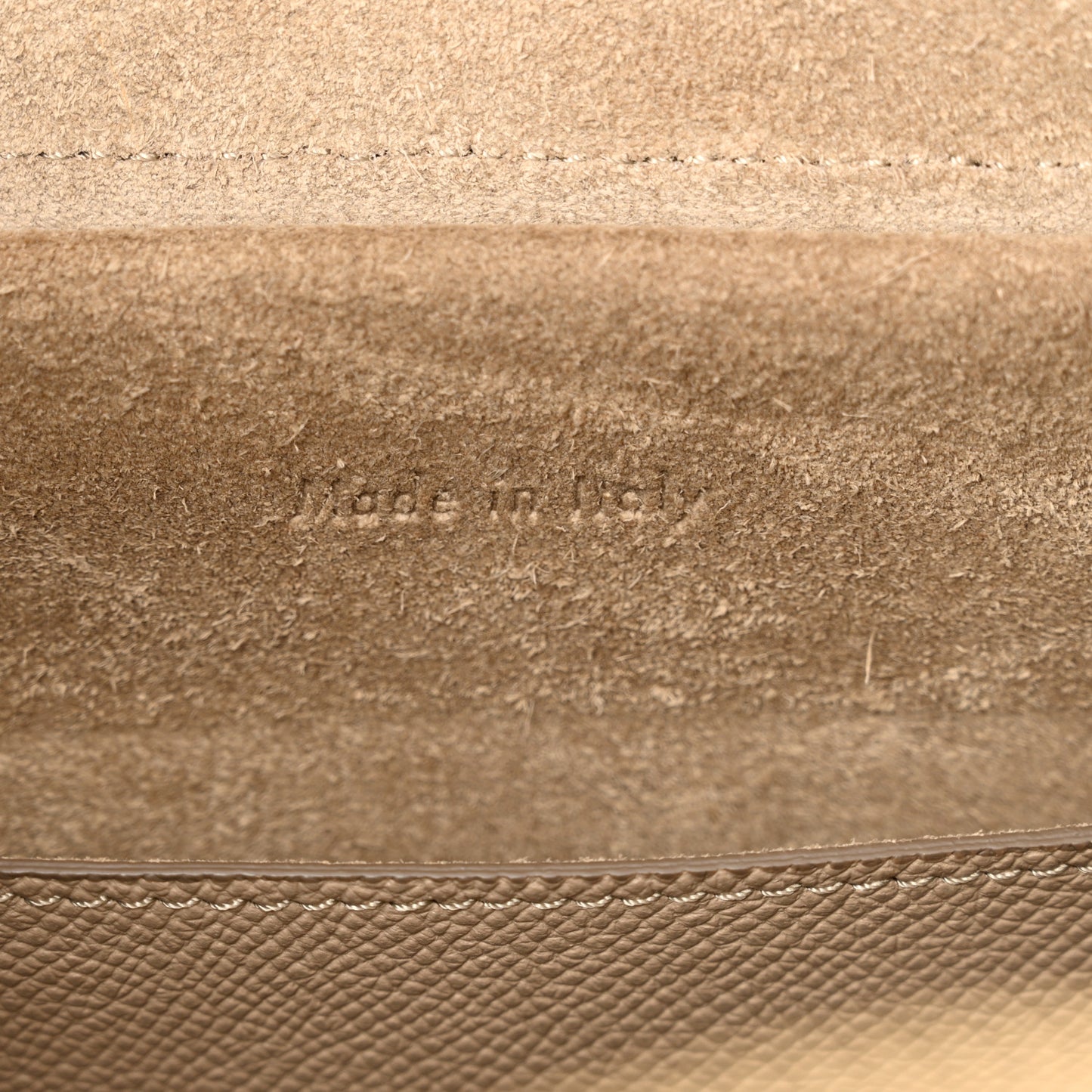 Grained Calfskin Micro Belt Bag Light Taupe