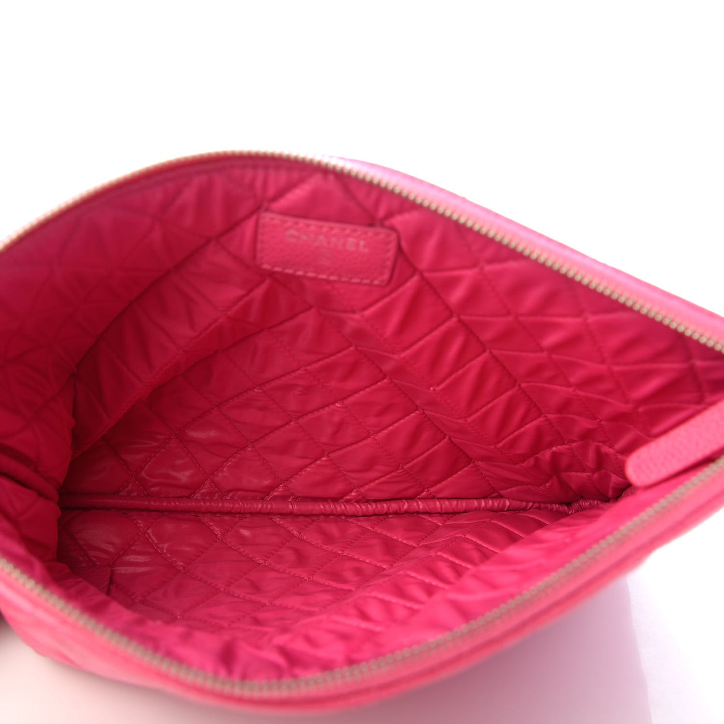 Caviar Quilted Medium Cosmetic Case Pink