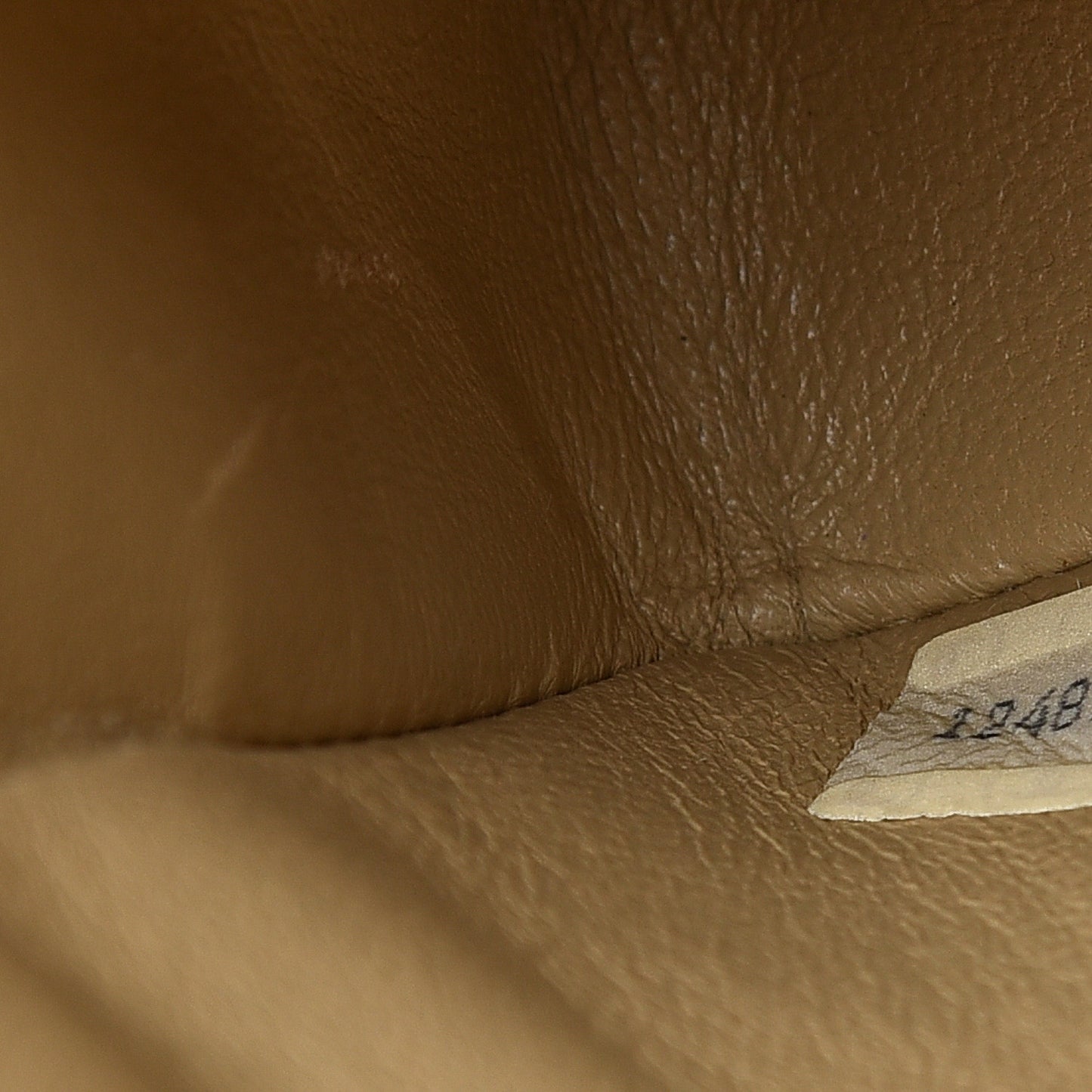 Lambskin Quilted Small Double Flap Beige