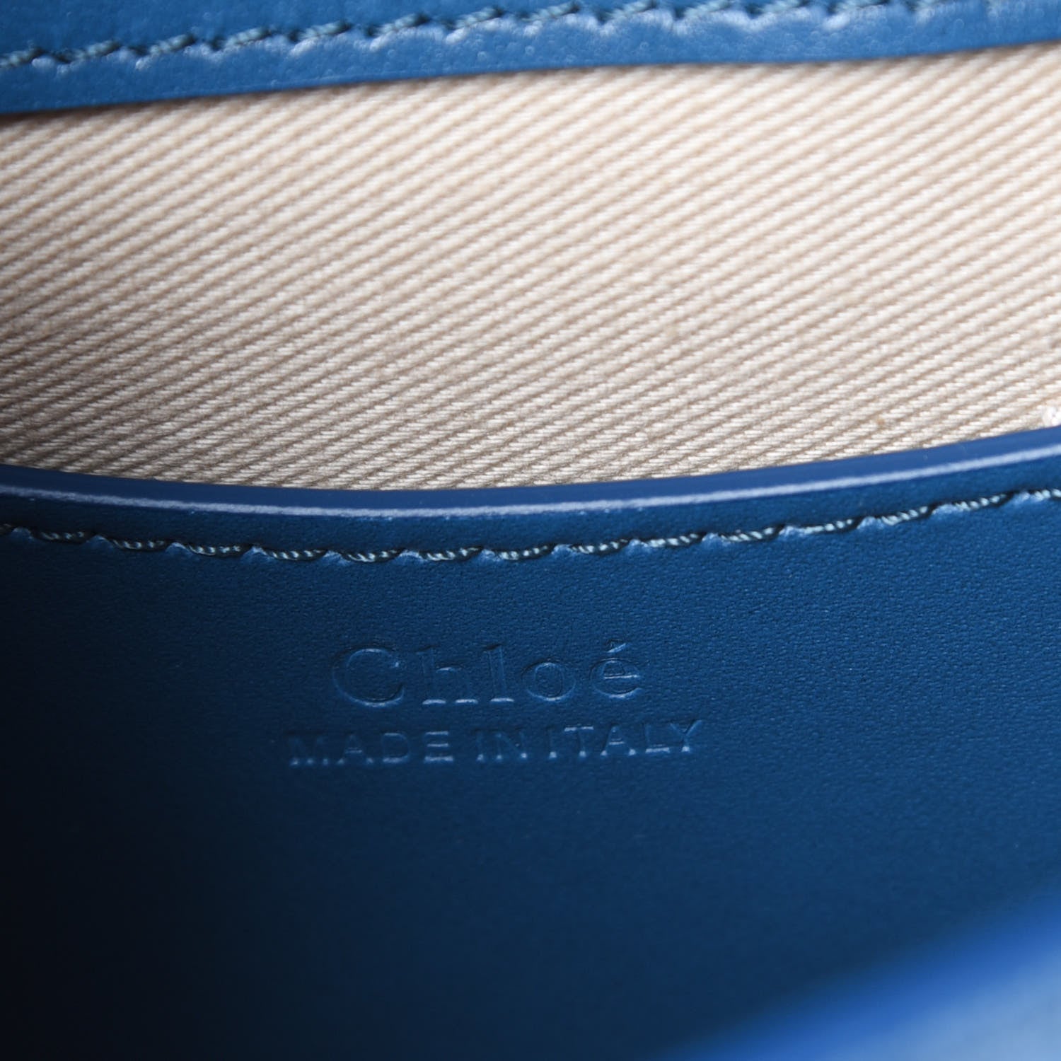 Chloe Calfskin Small Tess Bag Vinyl Blue 7 of 11