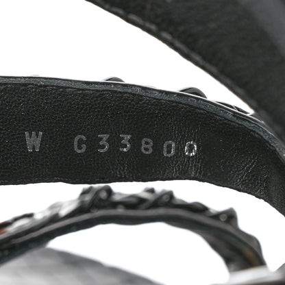 Chanel Laminated Goatskin Chain Sandals 39 Black 8 of 9
