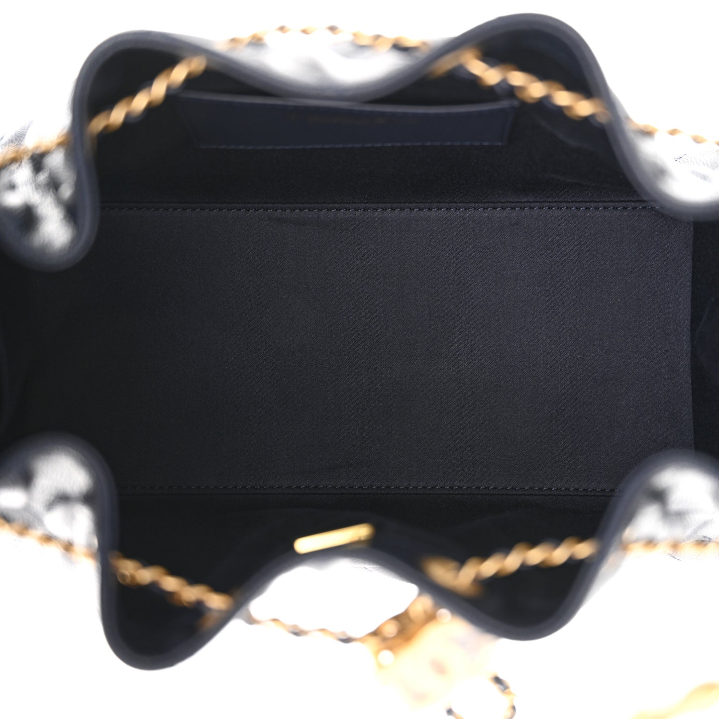 Caviar Quilted Small Chanel 25 Handbag Dark Navy