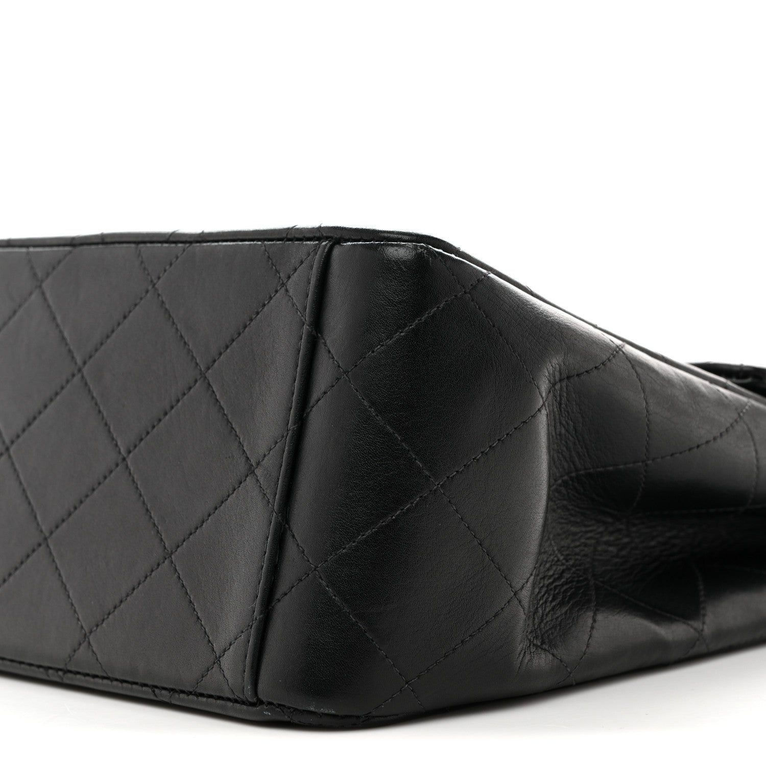 Chanel Lambskin Quilted XL Jumbo Single Flap Black 11 of 16