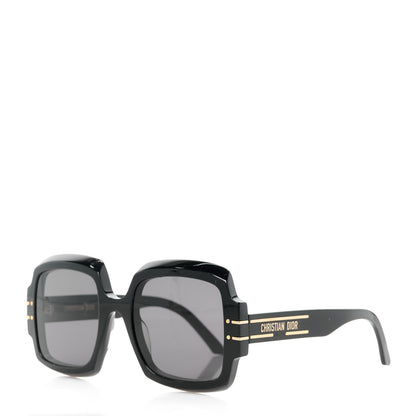 Christian Dior Acetate Diorsignature S1U Square Sunglasses Black 1 of 10