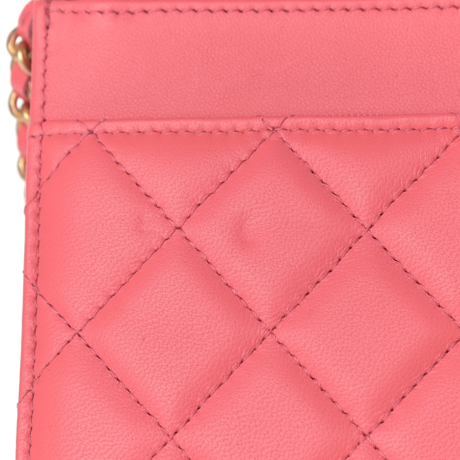 Chanel Lambskin Quilted CC Pearl Crush Wallet on Chain WOC Pink 10 of 11