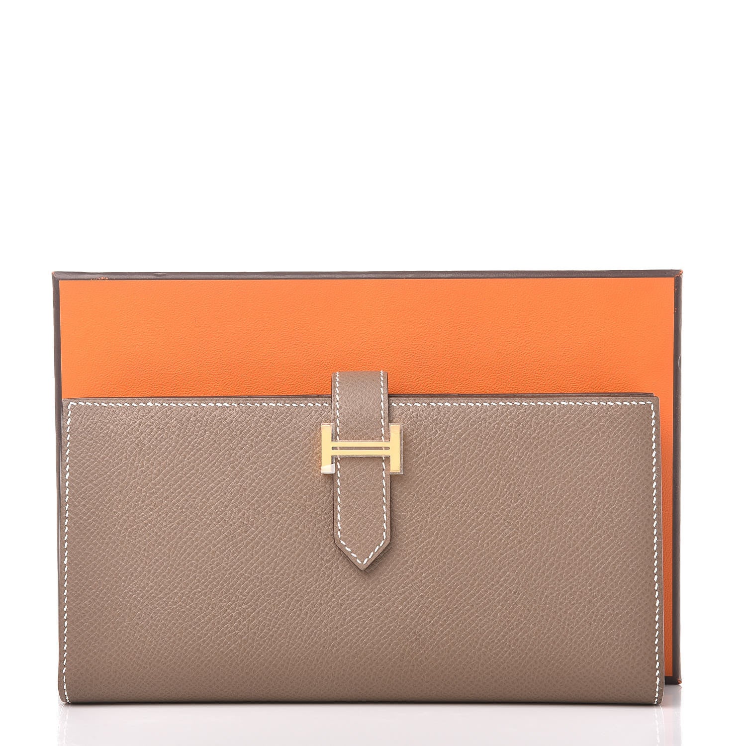 Hermes Epsom Bearn Gusset Wallet Etoupe 8 of 8