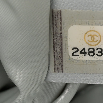 Chanel Knit Metallic Lambskin Large Shopping Tote Silver 6 of 9
