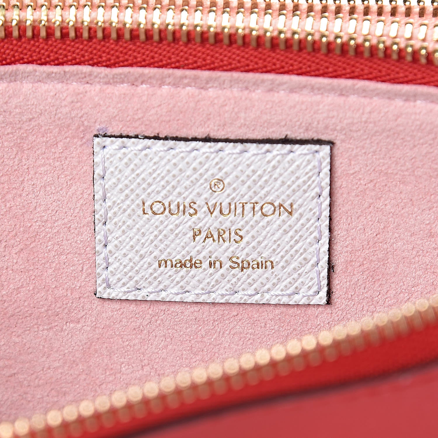 Louis Vuitton Monogram Giant Double Zip Pochette Rouge 8 of 11