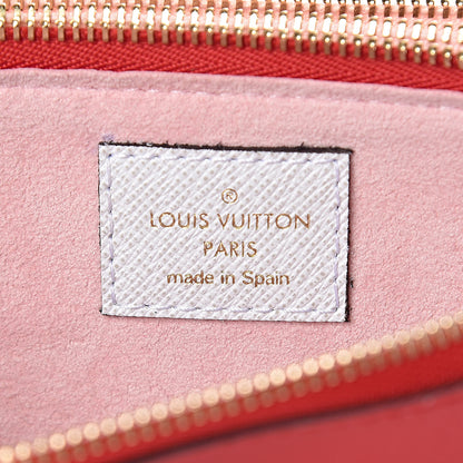 Louis Vuitton Monogram Giant Double Zip Pochette Rouge 8 of 11