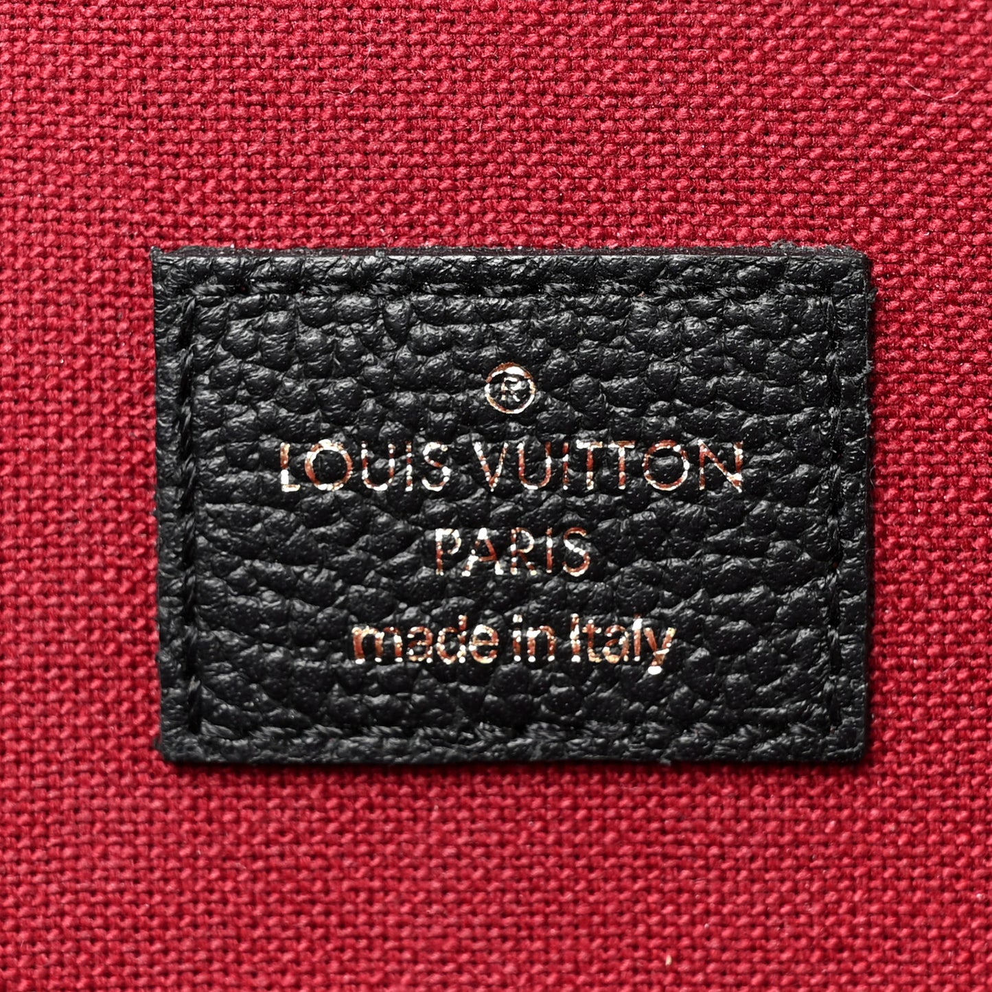 LOUIS VUITTON Empreinte Monogram Giant Felicie Pochette Black Beige