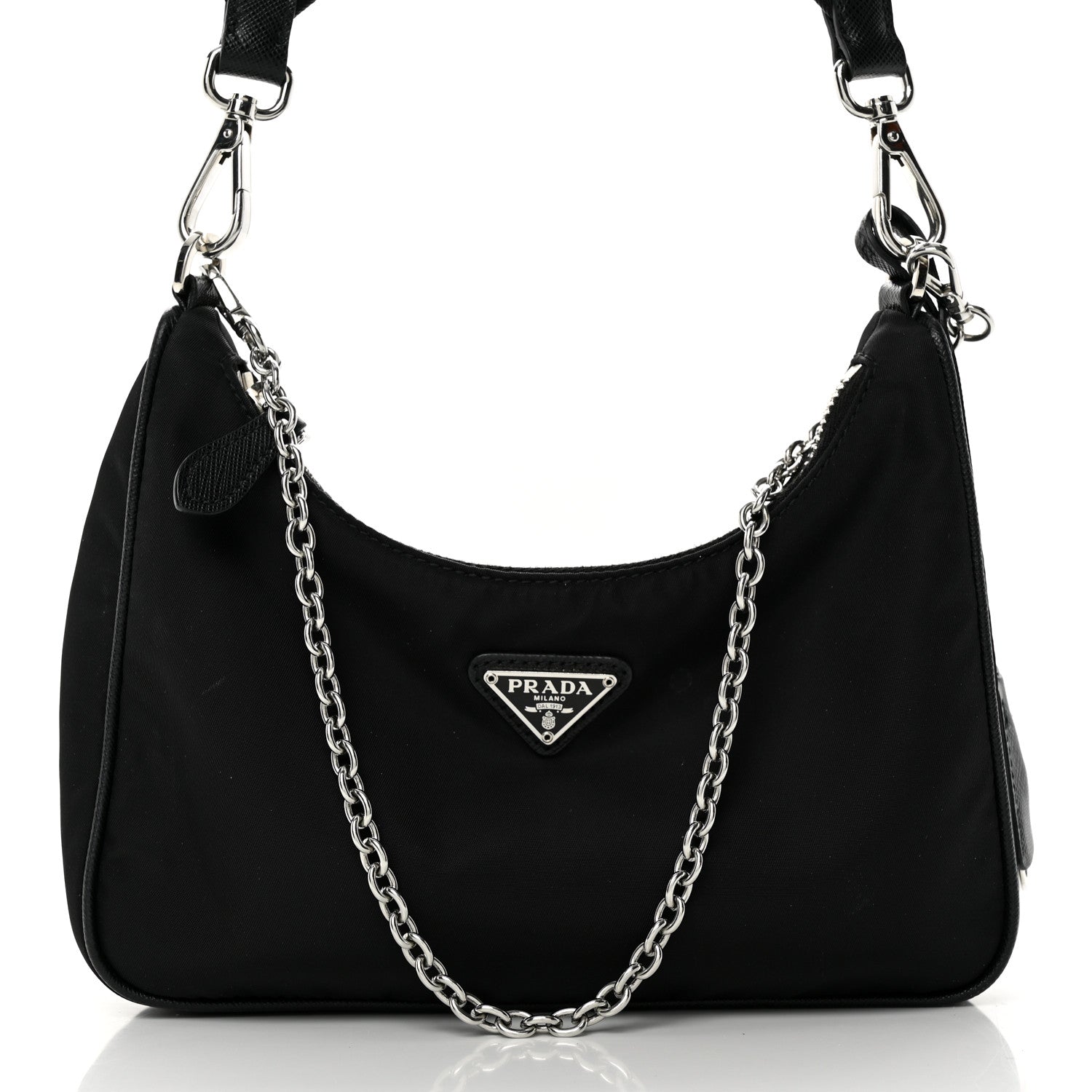 Prada Nylon Re-Edition 2005 Shoulder Bag Black 8 of 10