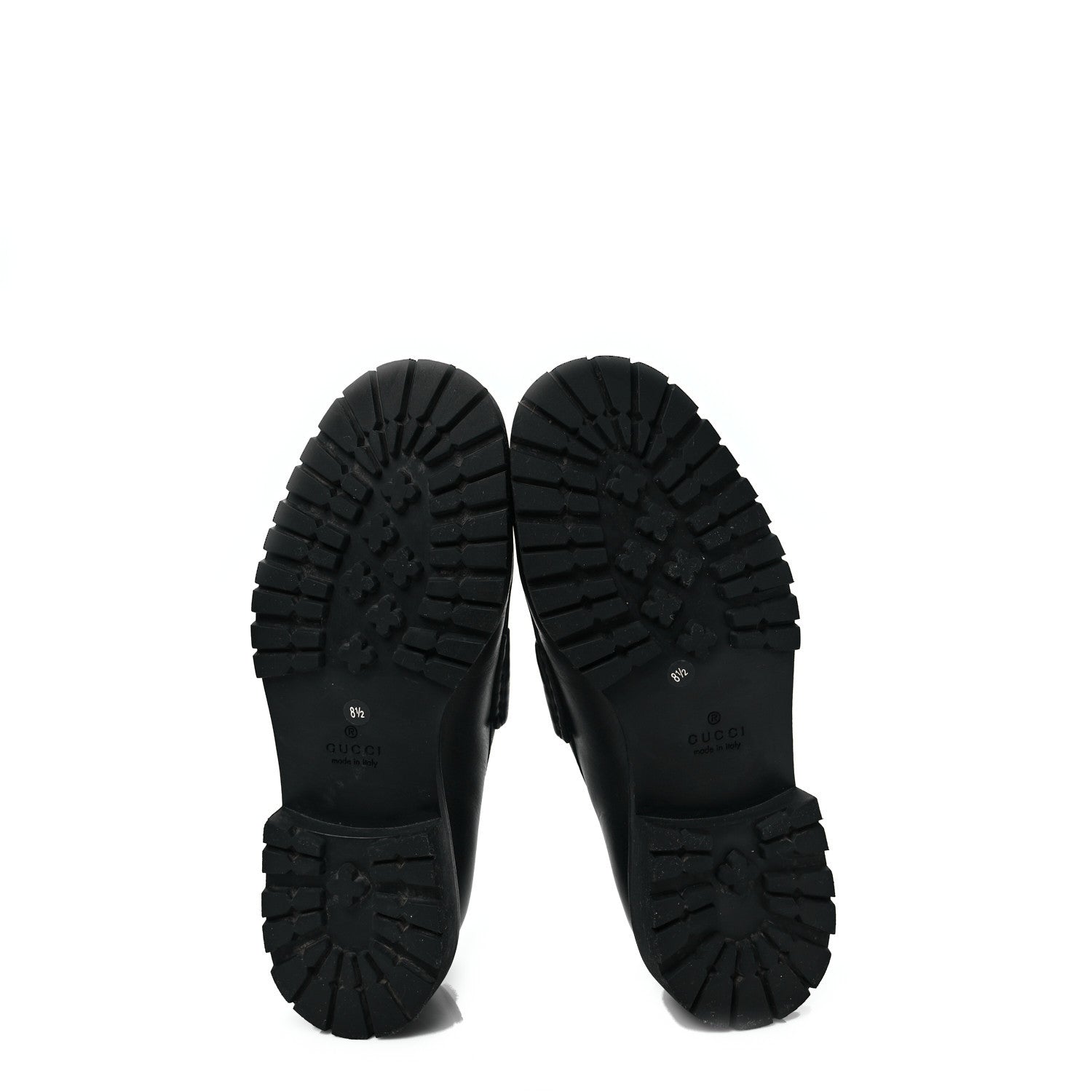 Gucci Laredo Calfskin Mens Horsebit Loafers 8.5 Black 5 of 9