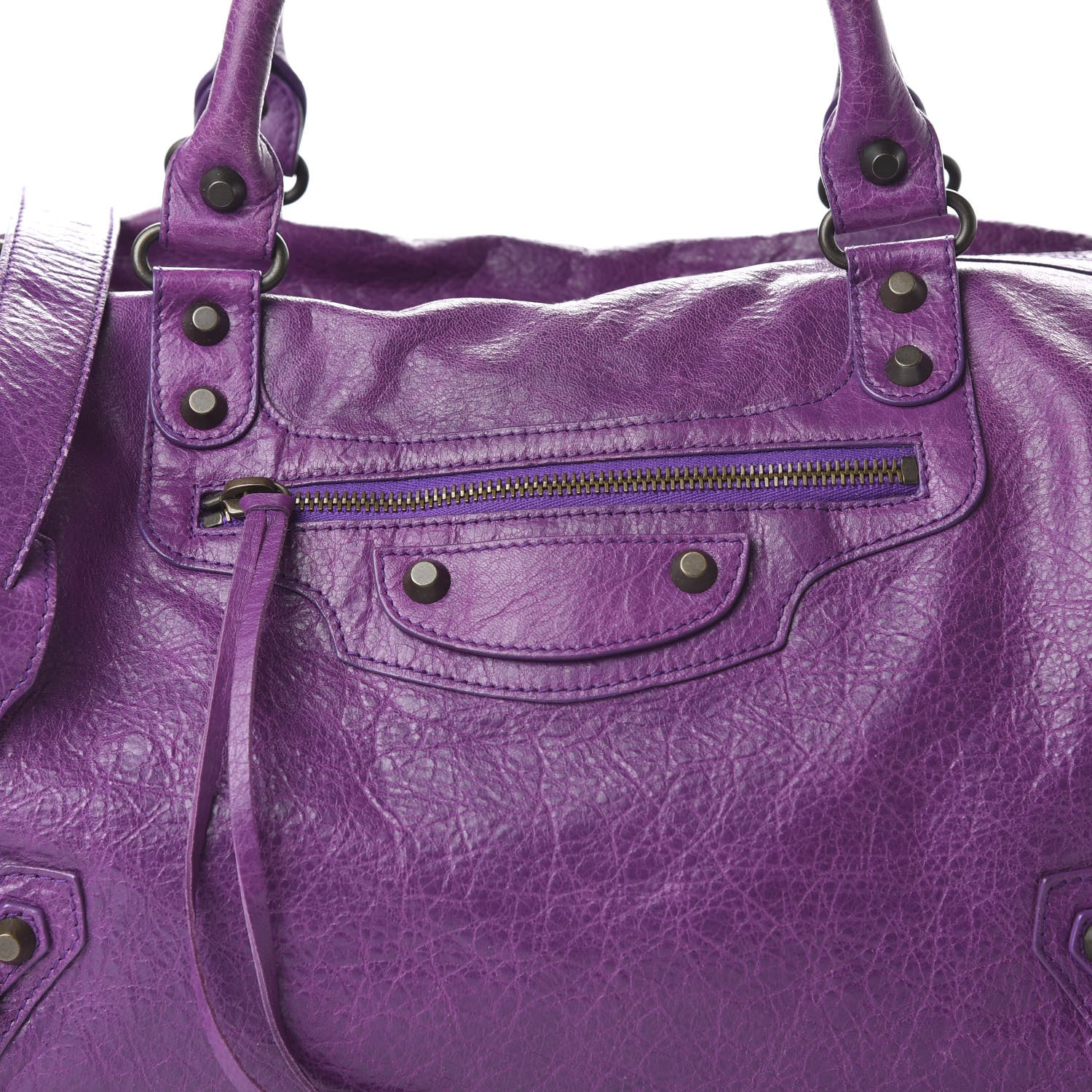 Balenciaga Agneau Classic Hardware Boston Ultraviolet 11 of 11