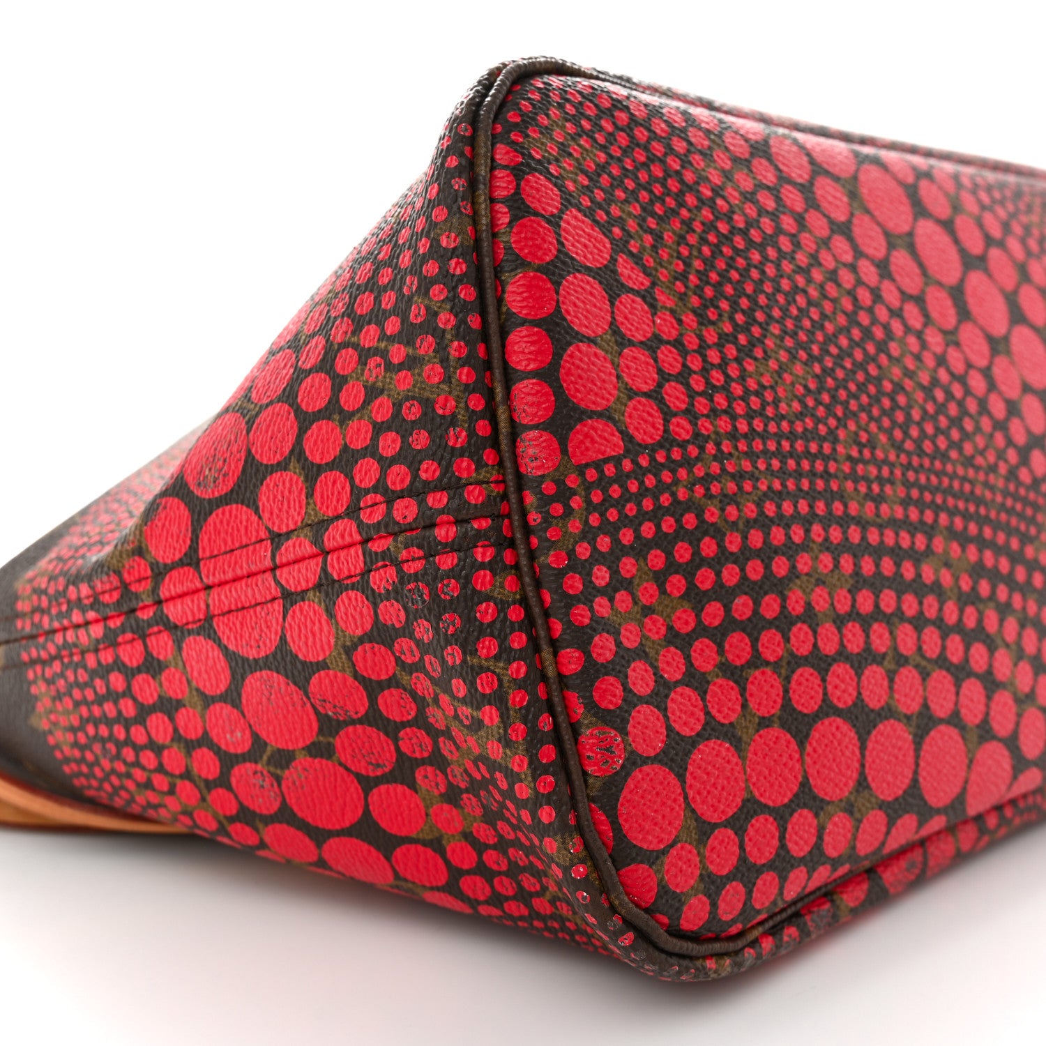 Louis Vuitton Monogram Kusama Waves Neverfull MM Red 8 of 13