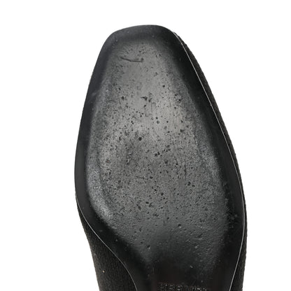 Hermes Knit Calfskin Duo Ankle Boots 36 Black 9 of 11