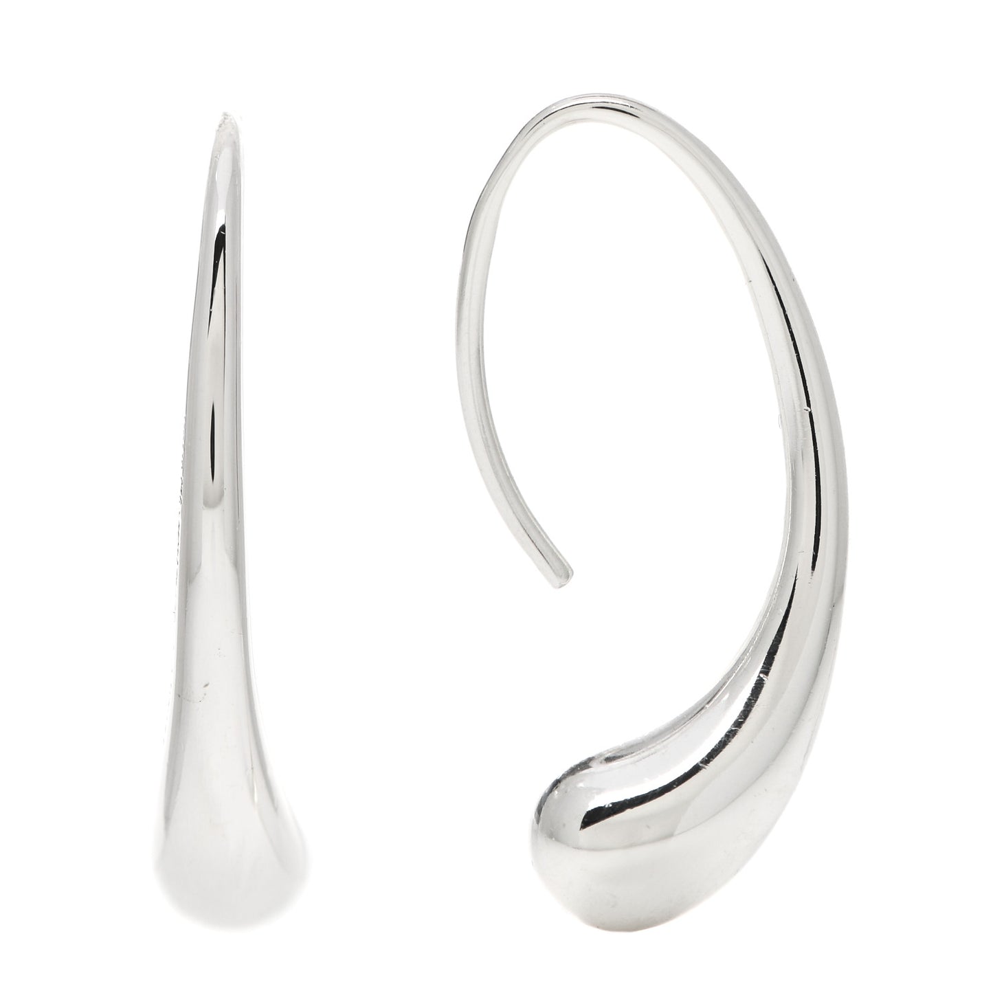 Sterling Silver Elsa Peretti Teardrop Hoop Earrings