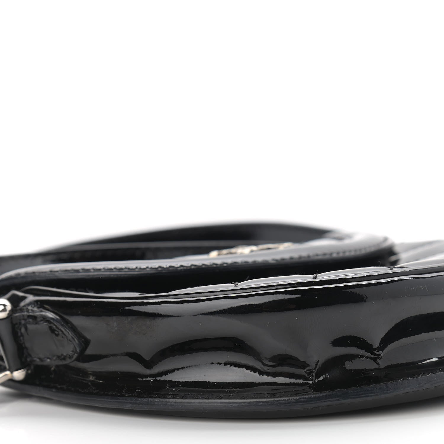 Burberry Patent Calfskin Quilted Mini Crossbody Bag Black 11 of 14